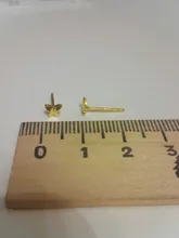 La Monada 925 pendientes tipo botón de plata fina para las mujeres coreanas dorado pequeño mariposa pendientes plata 925, pendientes de La joyería elegante