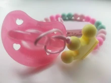 Clips de seguridad de plástico para chupete, accesorios de alimentación para bebé, multicolor, 25mm, transparente, 1 Uds.