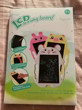 Juguetes Montessori para niños, tableta de dibujo de dibujos animados, tablero de escritura transparente LCD de 9 pulgadas, juguetes educativos para niños