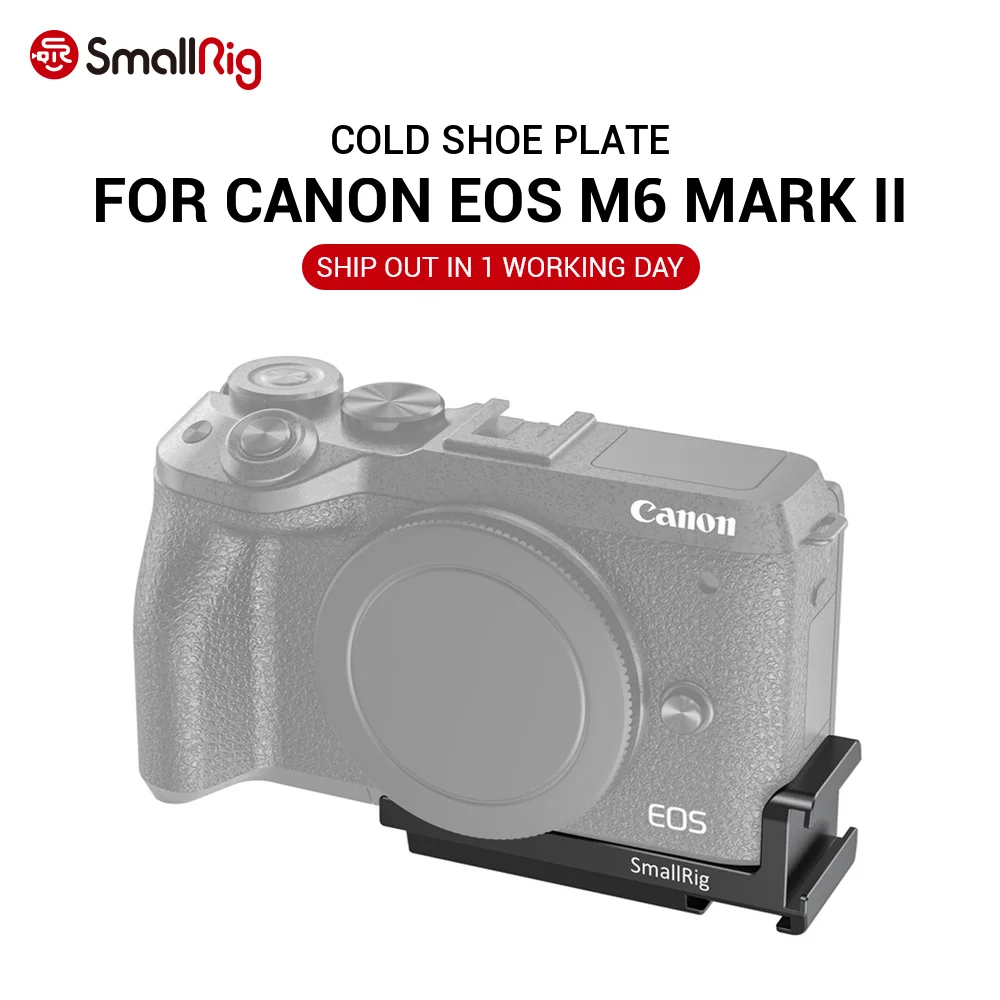 SmallRig Vlogging Cold Shoe Plate for Canon EOS M6 Mark II Camera DIY Camera Rig For Microphone Attach Light Weight 2517
SmallRig Vlogging Cold Shoe Plate for Canon EOS M6 Mark II Camera DIY Camera Rig For Microphone Attach Light Weight 2517