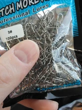 Rompin 100 Uds 000-5 # Pesca bien enganchado broche de presión de acero inoxidable 304 de Pesca barril giratoria atraer conector accesorios de Pesca