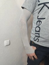 Mangas de brazo de tela de hielo, calentadores, protección UV para deportes de verano, correr, ciclismo, conducir, bandas de protección solar reflectantes