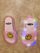 Zapatillas luminosas de verano para niños y niñas, zapatos blandos de PVC, sandalias de Casa cómodas, chanclas de bebé