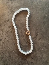 Gargantilla de perlas góticas para mujer, Collar de Color dorado, colgante Lasso, joyería en el cuello, cadena de cuentas, Gargantilla para niña, Kpop