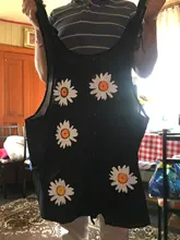 Sin mangas para mujer, estampado de moda Floral con bolsillos de mono, mono de camal ancho informal, conjunto, mono holgado # D3