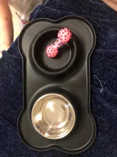 Cuenco antideslizante doble para perro con alfombrilla de silicona, cuencos de Alimentación de Mascotas duraderos de acero inoxidable Alimentador de agua para perros y gatos