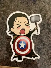 50 Uds de dibujos animados pegatinas Marvel bien los Vengadores etiqueta engomada impermeable equipaje Skateboard guitarra portátil pegatinas juguete de niño