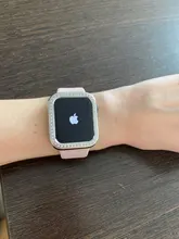 Funda protectora de diamante para Apple watch, carcasa de 44mm, 40mm, 42mm y 38mm para Apple watch band 5 4 3 2 1