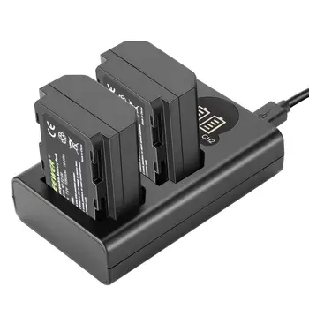Neewer NP-FZ100 Replacement Battery Charger Set Compatible with Sony A9 A7III A7RIII A7RIV Cameras (2-Pack 7.2V 2280mAh Battery)
Neewer NP-FZ100 Replacement Battery Charger Set Compatible with Sony A9 A7III A7RIII A7RIV Cameras (2-Pack 7.2V 2280mAh Battery)