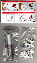 20 unids/bolsa suave tapones para uñas de gato/Cat uñas cubierta/pata gorras/Pet/uñas Protector libre pegamento adhesivo tamaño XS S M L