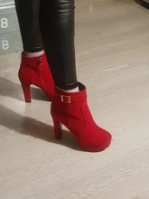 Nueva moda Otoño exfoliante hebilla mujeres Ultra alta tacones plataforma de tacón grueso 0 botas zapatos de mujer