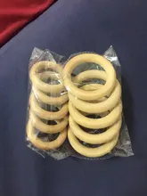 Anillo de madera sin BPA para bebé, mordedor de madera Natural para dentición de roedores, juguete Montessori DIY para regalo de pulsera de bebé de lactancia, 5 uds.