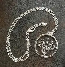 MQCHUN-collar de acero inoxidable para hombres y mujeres, banda de Rock, velo negro, collares de novias, novia, BVB Merch, Logo FOB, regalo para fanáticos