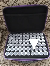 Caja de pintura de diamante para guardar herramientas, contenedor de herramientas, funda de transporte, bolsa de mano con cremallera, punto de cruz, 15/30/60/120 botellas