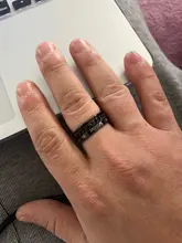 EDC-Spinner de dedo con cadena de acero inoxidable para hombre, giratorio, anillo clásico, Roma, Digital, regalo