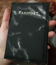 Travel-Id-Case Wallet Designer Passport-Cover Marble-Pattern Women Fashion 1PC PU