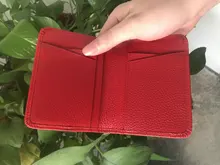 Tarjetero de cuero para hombre y mujer, billetera plegable para tarjetas de identificación y de crédito, cubierta de viaje para pasaporte de negocios Vintage