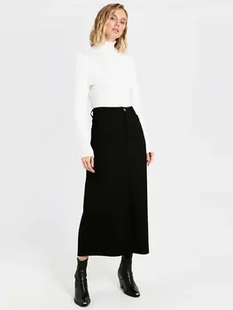 Pocket Detail Long Velvet Skirt 
Pocket Detail Long Velvet Skirt