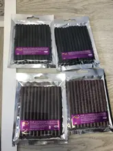 24 unids/lote diámetro 7,2x100mm pegamento para extensiones de cabello palos de pegamento caliente palo para la extensión del pelo 3 color