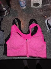 Sujetador deportivo con Push-Up y cremallera para mujer, ropa interior transpirable a prueba de golpes para gimnasio, Fitness, atletismo, correr, Yoga, Tops deportivos Bh