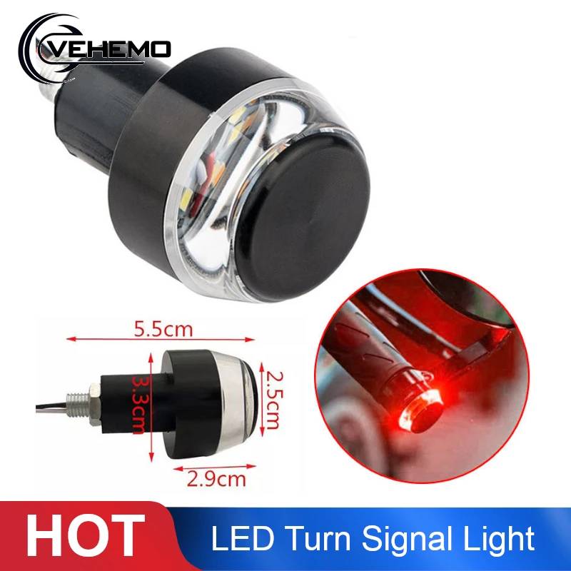 Vehemo LED Turn Signal Light Motorcycle Refit for Handlebar End Indicator Motorbike for Handle Bar
Vehemo LED Turn Signal Light Motorcycle Refit for Handlebar End Indicator Motorbike for Handle Bar