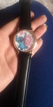 Nuevas de cuero puntada relojes de las mujeres reloj de cuarzo reloj de pulsera de dibujos animados chico regalo