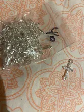 40 Uds. De dijes de moda, colgante de Cruz de metal, joyería artesanal, collar, T61