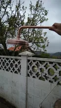Extension-Pipe Shower-Head Bathroom-Accessory Rainfall Copper Antique Standard Round