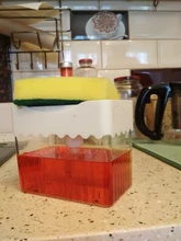 Soap-Organizer Liquid-Dispenser-Container Soap-Pump-Dispenser Sponge-Holder Hand-Press