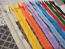 10 Uds 3 #10 cm/15cm/18cm/20cm/25cm/30cm/35cm/40cm/50cm/55cm/60cm cremalleras de Nylon de bobina cierre a la medida crafters (20 colores)