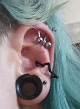 Pendientes de estrella hueca para niña, pendientes con tachuelas bohemios Vintage de cartílago falso, aretes de Clip para mujer, aretes punk rock