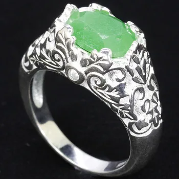 23x12mm SheType Deluxe 7.9g 3D Real Green Emerald CZ Gift For Woman's European Style 925 Solid Sterling Silver Rings
23x12mm SheType Deluxe 7.9g 3D Real Green Emerald CZ Gift For Woman's European Style 925 Solid Sterling Silver Rings