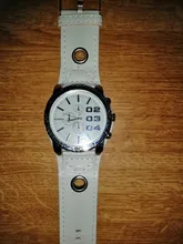 Reloj de negocios para mujer, elegante, informal, con esfera grande, marrón, blanco, de cuarzo, 2021