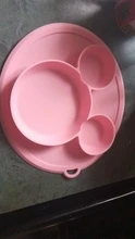 Platos tipo tazón alimentación de bebé, plato de silicona integrado para niños, platos de Silicagel para bebés