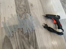 Towayer-pistola de pegamento de fusión en caliente de 20W con barra de pegamento, Mini pistola de 7mm * 100mm, herramienta de temperatura térmica eléctrica, juego de reparación de pistola de pegamento DIY