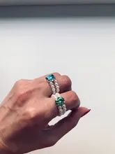 Anillos trenzados de imitación de perlas para mujer, 1 unidad, a la moda, coloridos, con diamantes de imitación, corazón, cristal, fiesta, regalos de joyería