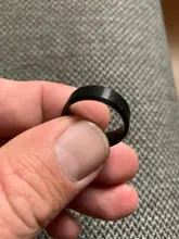 Simple liso negro/3 colores titanio anillo anillos de boda para hombres para mujeres