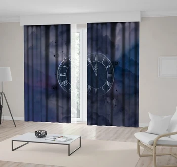 Curtain Vintage Clock with Roman Numbers on Cloudy Sky Background Midnight New Year Celebration Art Blue Gray
Curtain Vintage Clock with Roman Numbers on Cloudy Sky Background Midnight New Year Celebration Art Blue Gray