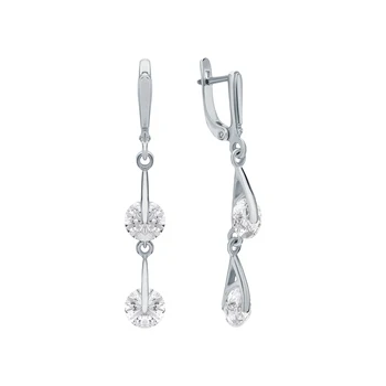 Silver earrings with cubic zirconia sunlight sample 925
Silver earrings with cubic zirconia sunlight sample 925