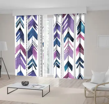 Curtain Arrows in String Vertical Pattern Colorful Stylish Bohemian Style Art Purple Dark Blue
Curtain Arrows in String Vertical Pattern Colorful Stylish Bohemian Style Art Purple Dark Blue