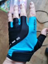 INBIKE-guantes medio dedo de ciclismo almohadilla a prueba de golpes, Para deporte, verano, gimnasio y ciclismo de montaña
