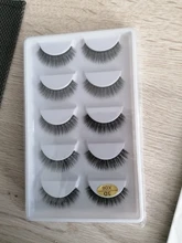 Pestañas postizas de visón Natural, 5 pares, hechas a mano, gruesas, de algodón, pestañas postizas de maquillaje con fecha