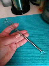 1 Uds de acero inoxidable Color peluquería tinte mezclador de Barber crema batidora mexclador agitador herramientas de diseño para cuidado del cabello DIY