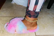 Tobillera de cadena de Metal gruesa para hombre y mujer, pulsera con diamantes de imitación, Color dorado y plateado, para pie cubano, joyería Punk Hip Hop Rock