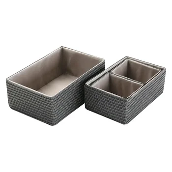 Set of Stackable Organising Boxes polypropylene (4 Pieces) (25 x 15 x 38 cm)
Set of Stackable Organising Boxes polypropylene (4 Pieces) (25 x 15 x 38 cm)
