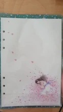 Cuaderno de hojas sueltas a5 a6, libreta de recambio de 6 agujeros, núcleo de hojas sueltas, flor de cerezo de color