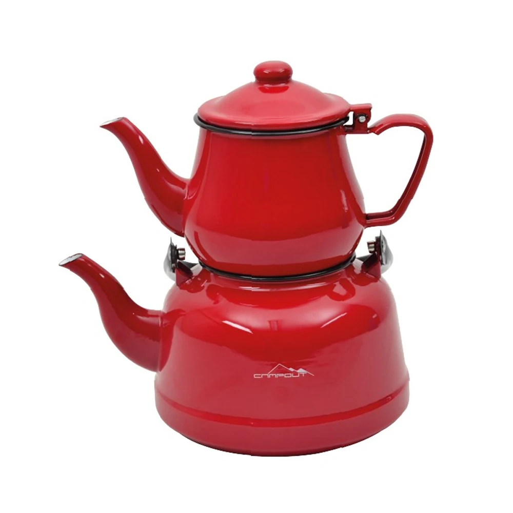 Camping Teapot Set Enamel Portable Outdoor Tableware Kettle Pot Cook Set Cooking Pan Bowl for Hiking BBQ Picnic
Camping Teapot Set Enamel Portable Outdoor Tableware Kettle Pot Cook Set Cooking Pan Bowl for Hiking BBQ Picnic