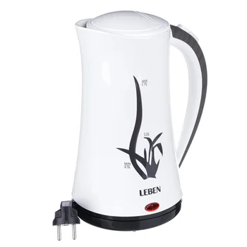 KETTLE ELECTRIC LEBEN 1, 8L, 2200W, HIDDEN HEATING ELEMENT WITH A BEAUTIFUL FIGURE
KETTLE ELECTRIC LEBEN 1, 8L, 2200W, HIDDEN HEATING ELEMENT WITH A BEAUTIFUL FIGURE
