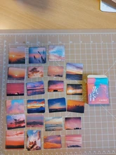 Mohamm-pegatinas en caja de estilo de vida para chica, pegatinas escamas de decoración de flores, libro de paisaje Ins, regalo escolar, 45 Uds.