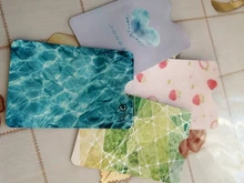 4 unids/pack patrón lindo RFID Anti-desmagnetización tarjetero para tarjetas bancarias Tarjeta de Identificación de caso funda para tarjeta de autobús de bolsa de papel de aluminio Protector de la tarjeta